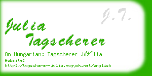 julia tagscherer business card